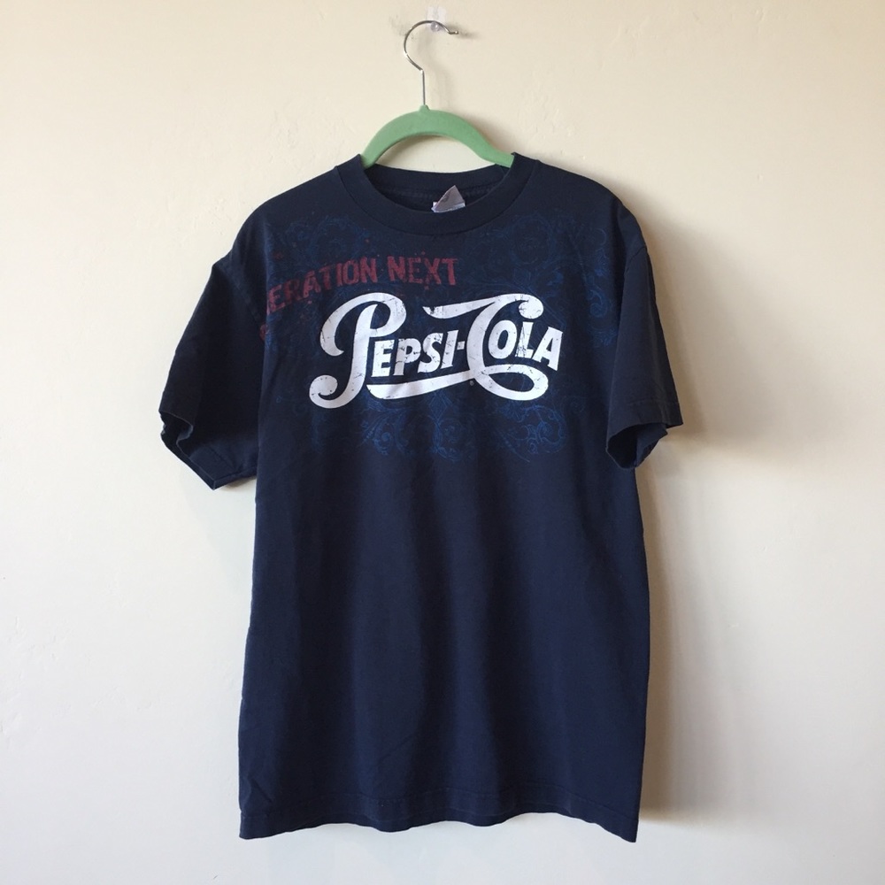 Pepsi Cola Generation Next Navy Graphic Tee M